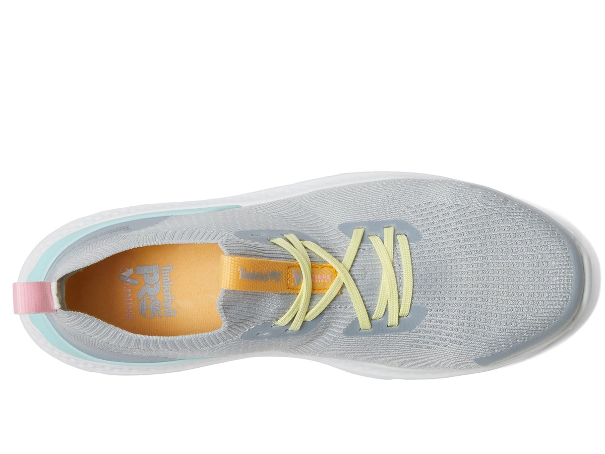 Timberland PRO® Setra Knit Composite Safety Toe Women’s Sneakers – Breathable Upper – Removable Insole Grey/Aqua 6 C - Wide