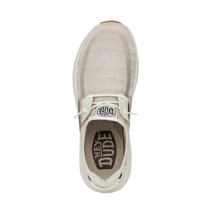 HEYDUDE Men's Sirocco White Size 7| Men's Sneakers | Men's Shoes | Comfortable & Light-Weight