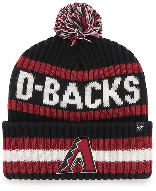'47 MLB Unisex-Adult Primary Logo Bering Cuffed Knit Pom Beanie Hat (Boston Red Sox)