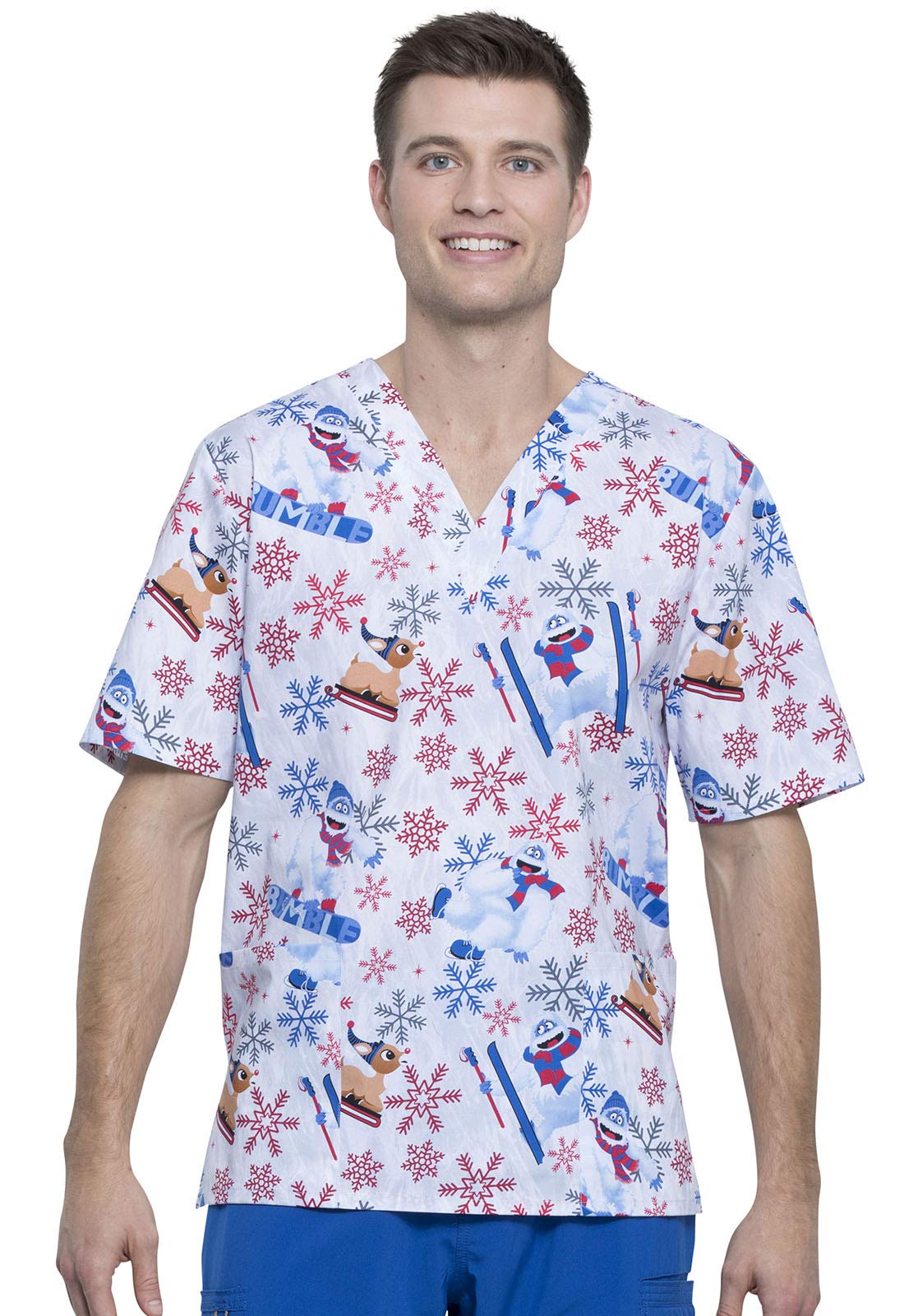 Tooniforms Men & Women Scrubs Top V-Neck Unisex Fit