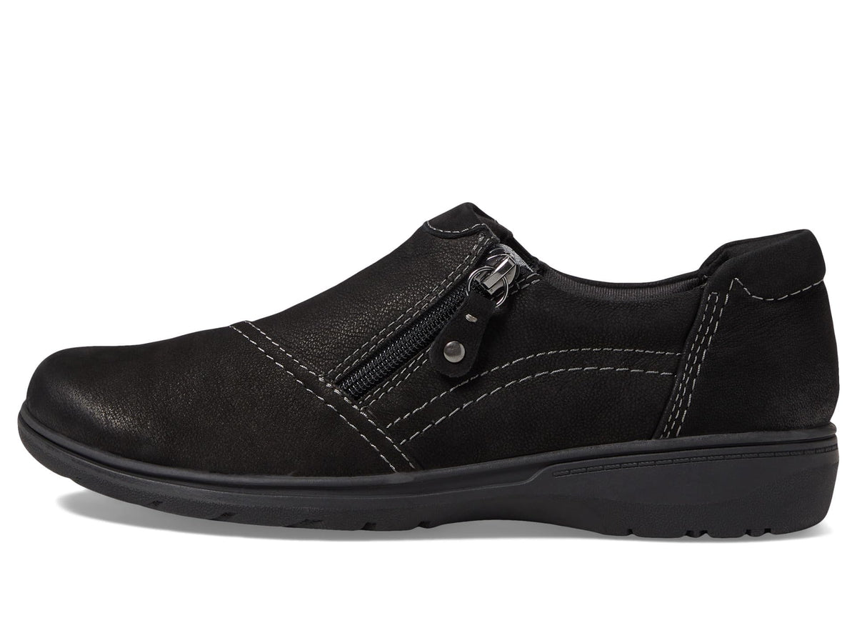 Clarks Black's Carleigh Ray Oxford, Black Nubuck, 11 Medium US