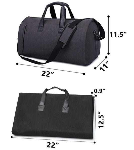 Suit bag carry on luggage Travel Suit carrier Convertible Garment Bag with Shoulder Strap shoe dress travel Duffle Bags weekender gym bag for man women flight