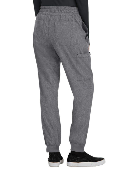 KOI Basics Women's 741 Gemma Jogger Pant (Heather Grey, Large Tall)