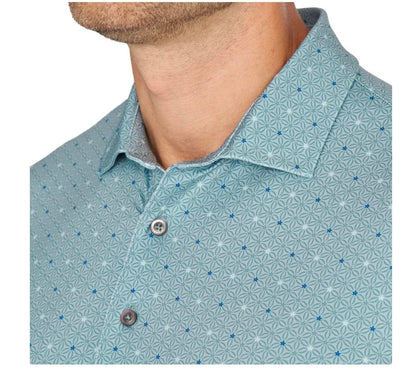 Greg Norman Men's Short Sleeve ML75 Stretch Polo Shirt (US, Alpha, Small, Regular, Regular, Green)
