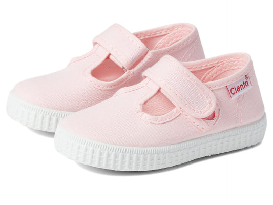 Cienta Kids Shoes 50000 � Infant/Little Kid/Toddler Shoes � Canvas Lining and Upper � Slide-in Design Pink 18 (US 3 Infant) M