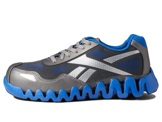 Reebok Work Women's RB318 Zig Pulse Work Construction Shoe Grey/Blue Safety, 10
