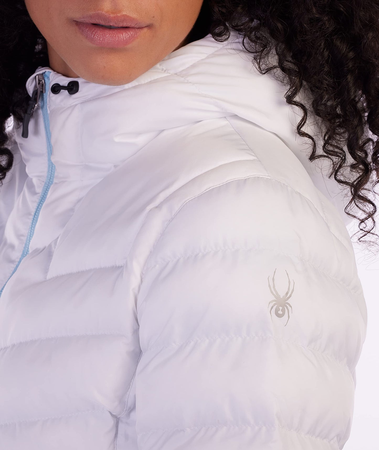 Spyder Women's Peak Hoodie Insulator Jacket, White, Medium