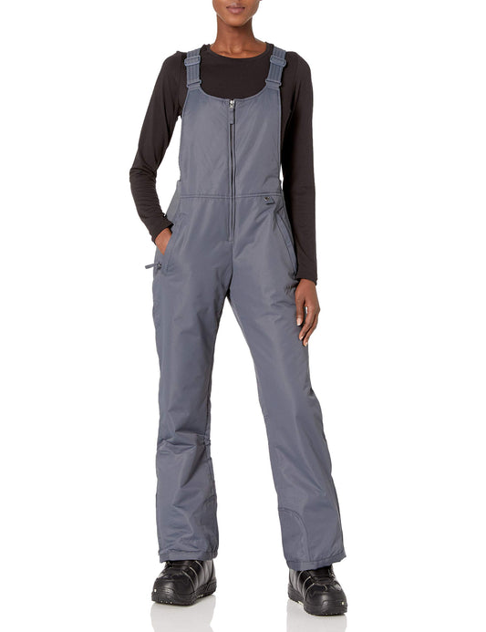 Arctix Women's Essential Insulated Bib Overalls, Steel, Large Short