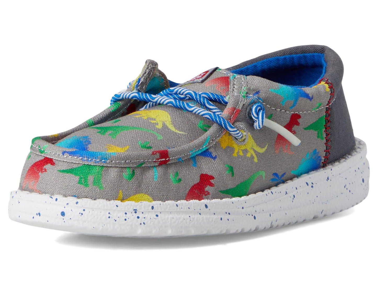 HEYDUDE Kids Mens Wally Funk Dinomite (Toddler) Grey/Multi 9 Toddler M