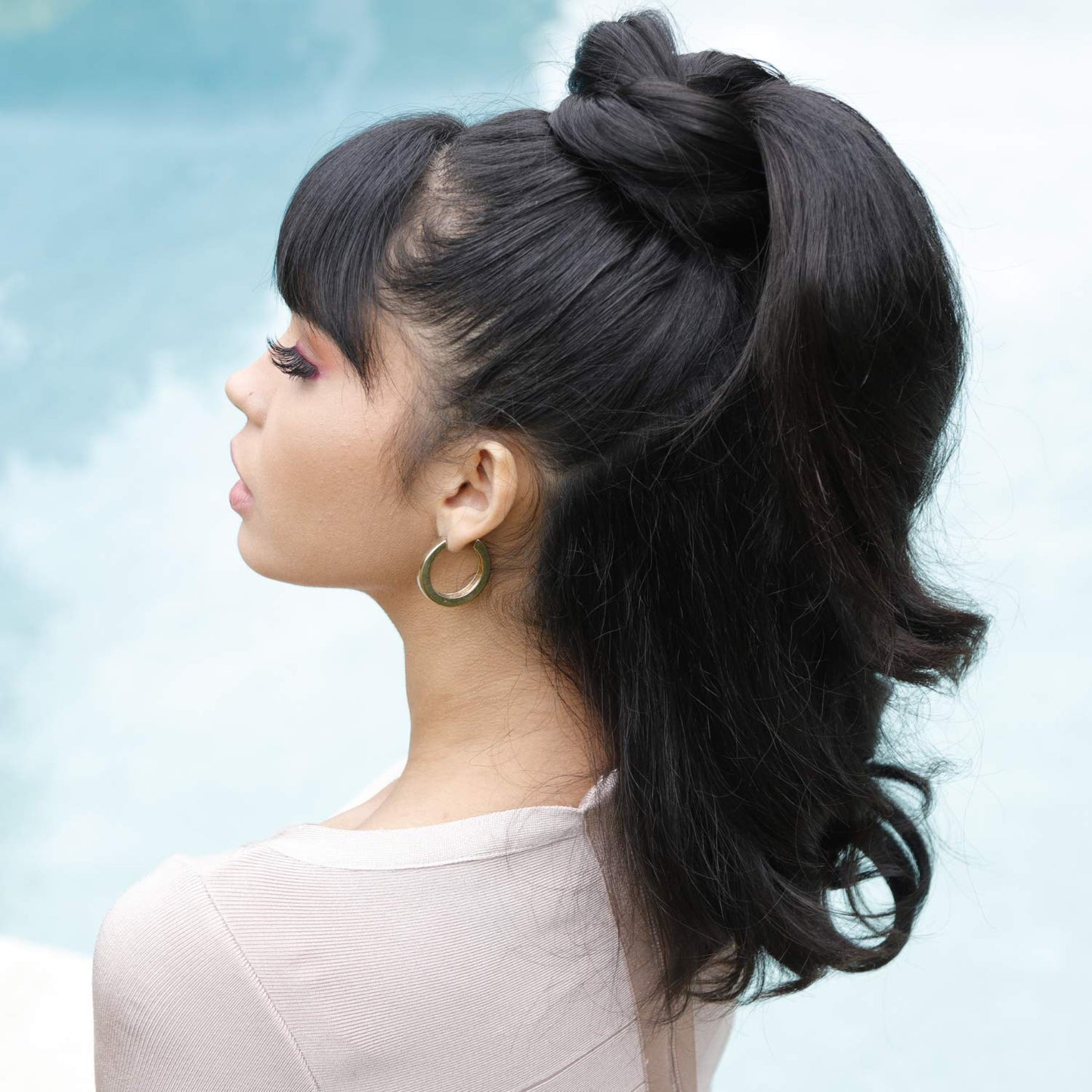 THE RUBY 30" Salon Quality Hair Extension Infinite Look With StyleFlex Black Brown