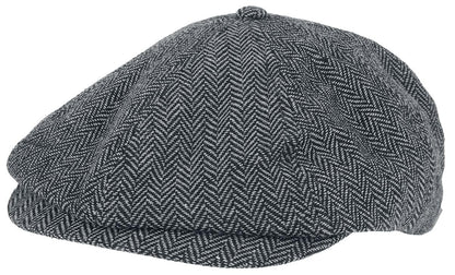Brixton Brood Snap Cap Grey/Black MD (7 1/4)