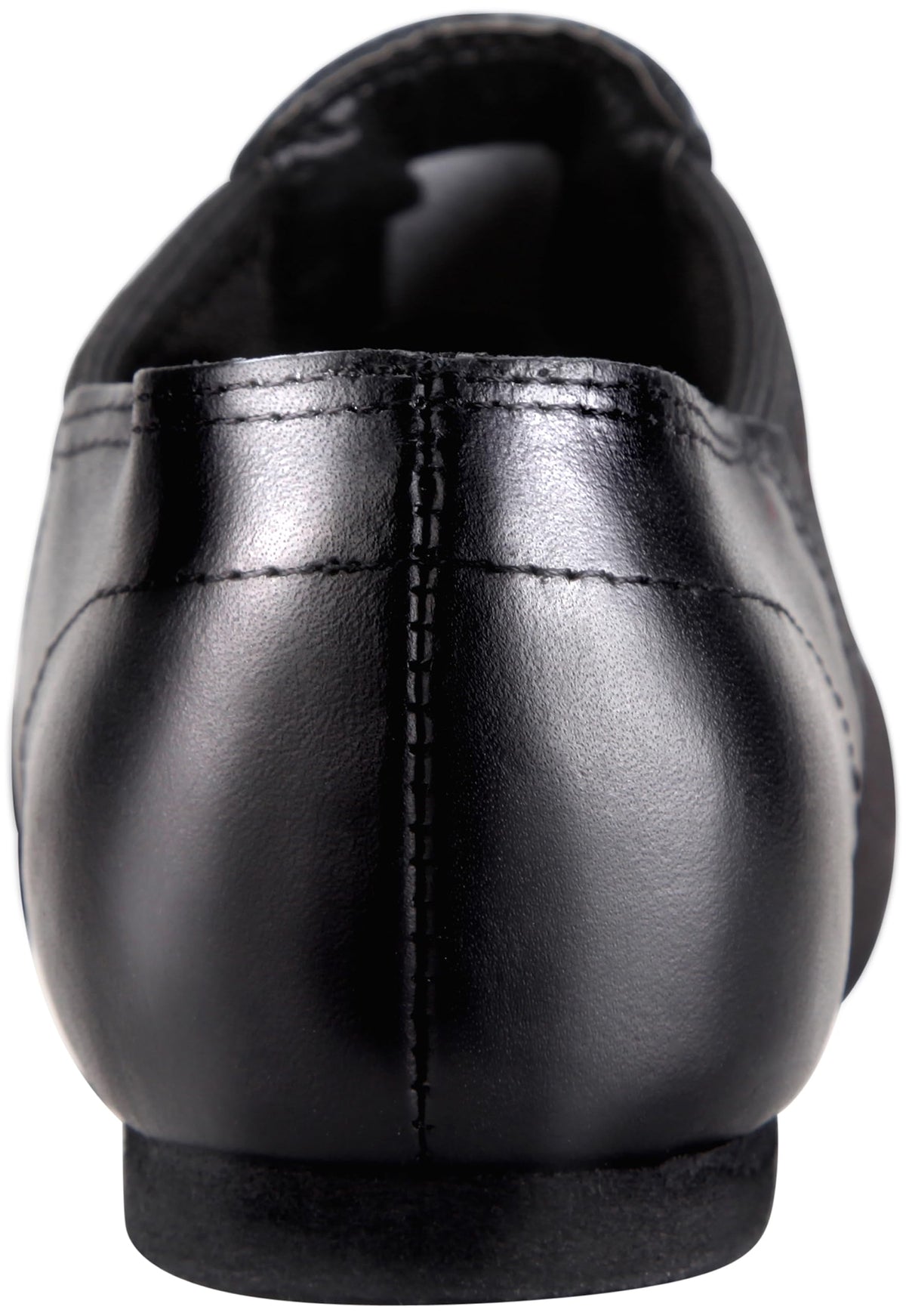 Linodes Leather Jazz Shoe Slip-on for Women Men Dance Shoes Black 8.5M