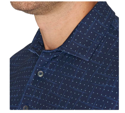 Greg Norman Men's Short Sleeve ML75 Stretch Polo Shirt (US, Alpha, X-Large, Regular, Regular, Blue)