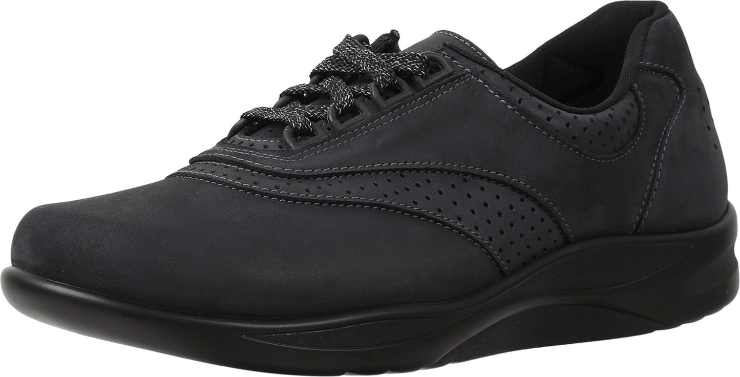 SAS Walk Easy Nero/Charcoal Nubuck 5.5 W - Wide (C)