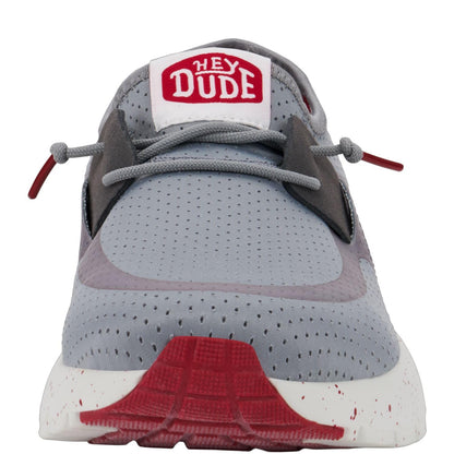 HEYDUDE Men's Sirocco M Perf Mesh White/White Size 12 | Men's Shoes | Men Slip-on Sneakers | Comfortable & Light-Weight