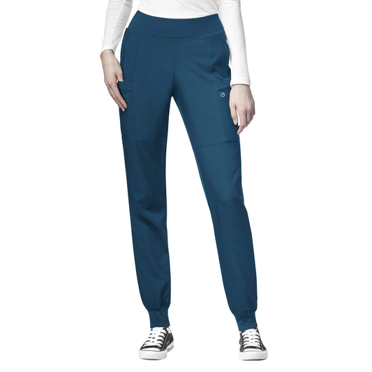 WonderWink W123 Women�s Comfort Waist Cargo Jogger Pant � Caribbean, Small Tall