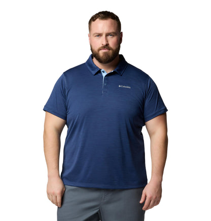 Columbia Mens Sage Peak Knit Polo, Dark Mountain Heather, Small