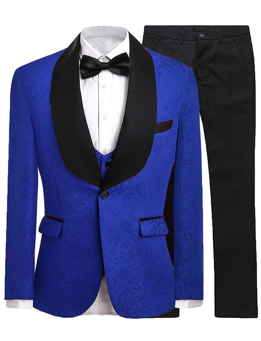 DGMJDFKDRFU Boys Wedding Suits Slim Fit Royal Blue Formal Suits SIZE 6