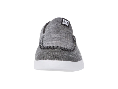 DC Men's Scoundre Slip-On Casual Skate Shoe Black/Heather Grey 6.5 D - Medium