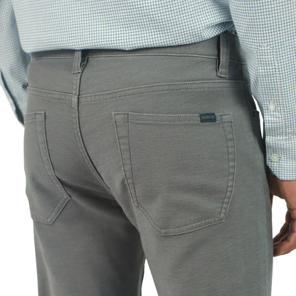 Jachs New York Men's Straight Stretch 5 Pocket Twill Pant (US, Waist Inseam, 30, 30, Regular, Regular, Gray)
