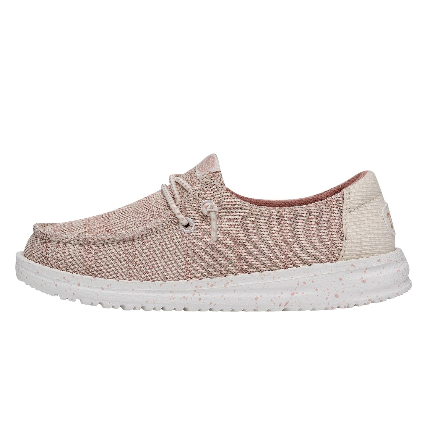 HEYDUDE Wendy Sport Mesh Loafers for Kids Girls Textile Upper Two-Eyelet Lace Closure Slip-on Style