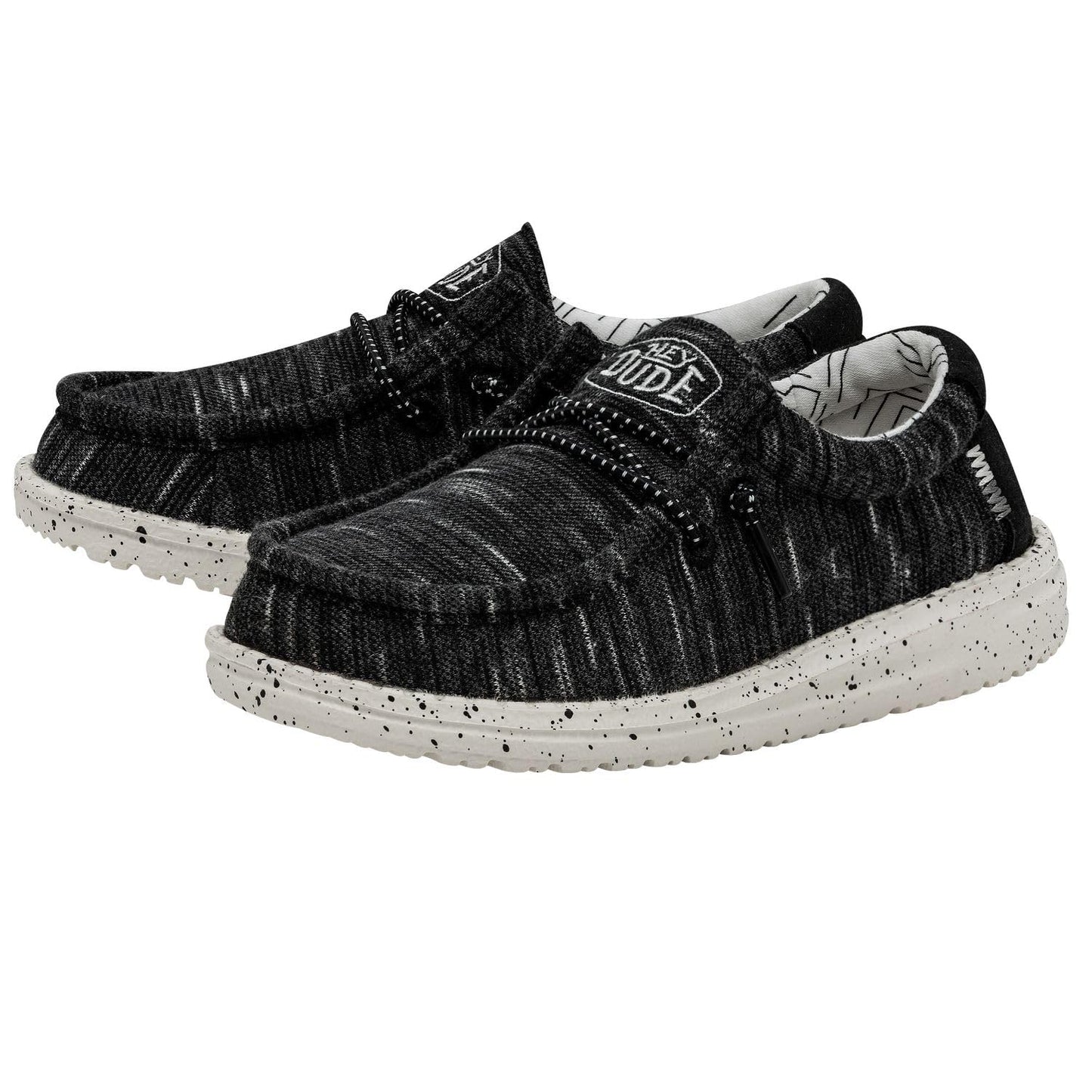 HEYDUDE Wally Stretch (Little Kid/Big Kid) Grey 11 Little Kid M