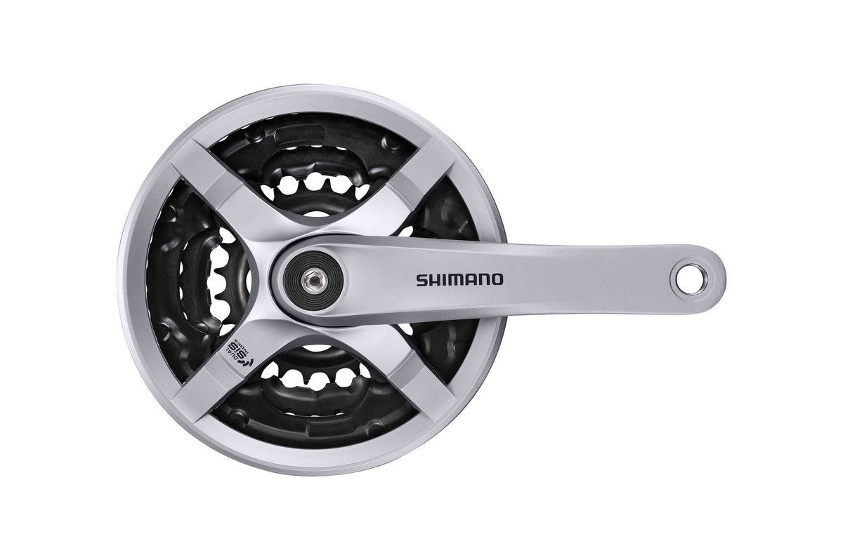 SHIMANO FC TY501 Square 6/7/8 Speed Chainset, Unisex, E-FCTY501C244CSB, Silver, 170 mm