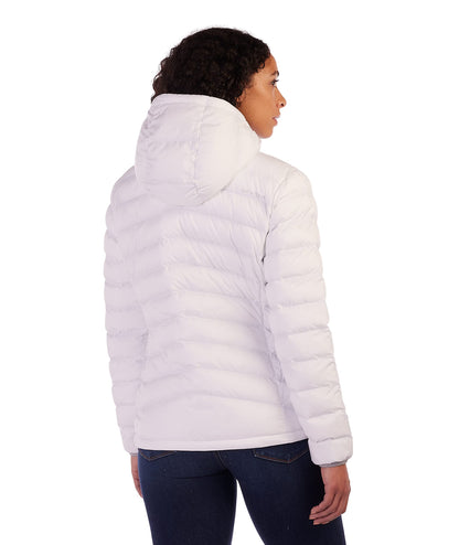 Spyder Women's Peak Hoodie Insulator Jacket, White, Medium