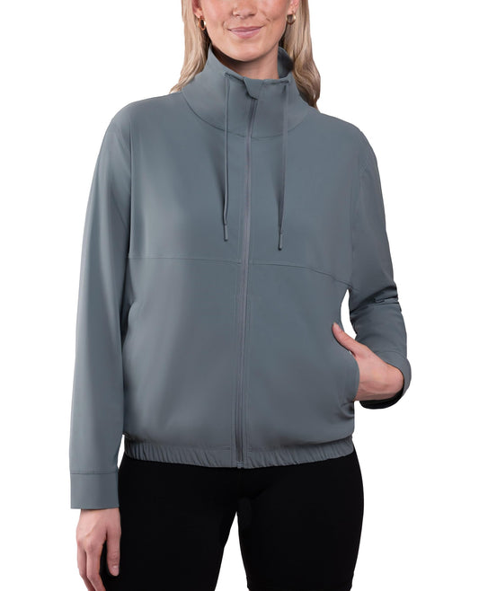 KIRKLAND Signature Women's Full Zip Active Jacket (X-Large, Regular, Blue)