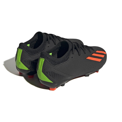 adidas Unisex X Speedportal.3 Youth Firm Ground Cleats, Updated Sole Plate, Little Kid/Big Kid Sizing (Black/Solar Red/Solar Green, US Footwear Size System, Big Kid, Numeric, Medium, 4.5)