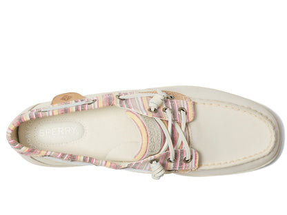 Sperry Women's, Rosefish Boat Shoe Bone Stripe 9.5 M