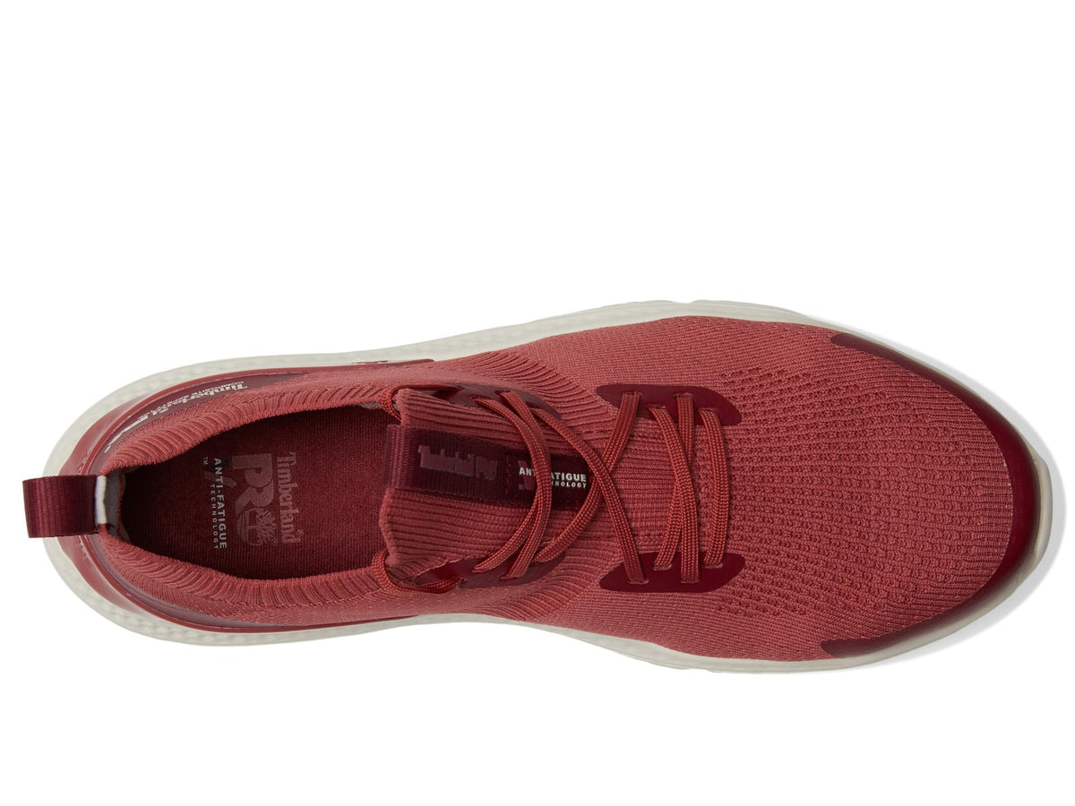 Timberland PRO® Setra Knit Composite Safety Toe Women’s Sneakers – Breathable Upper – Removable Insole Cranberry/Cream 6.5 B - Medium