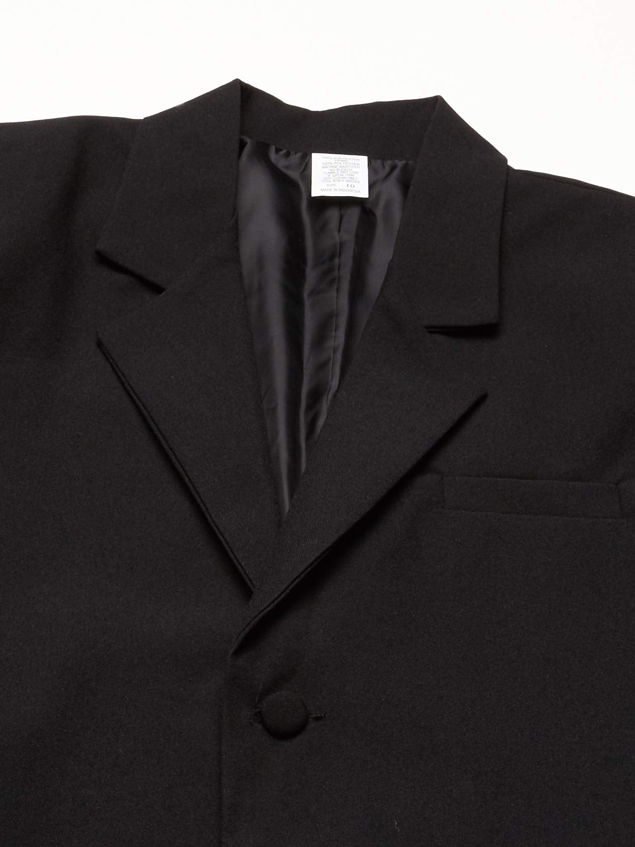 Rafael Boys' Classic Fit Formal Dress Suit Set (10) Black