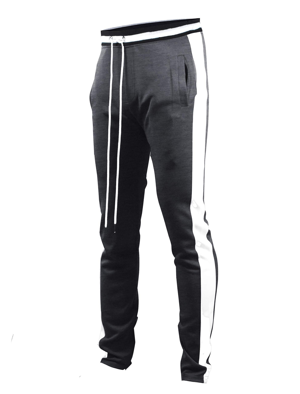 SCREENSHOT Men's Athletic Fitness Slim Fit Workout Track Pants Basic S41700-Mard Black-2XLarge