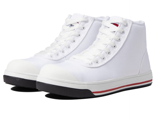 Avenger Work Boots Blade High Canvas Textile Upper � Removable Foam Footbed � Flex Welt Construction White 7 EE - Wide