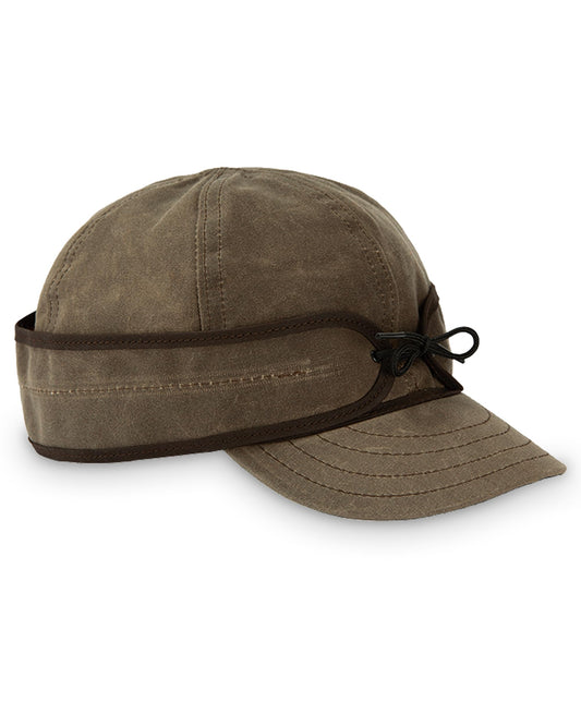 Stormy Kromer The Insulated Waxed Cotton Cap, Dark Oak, Size 7 3/8