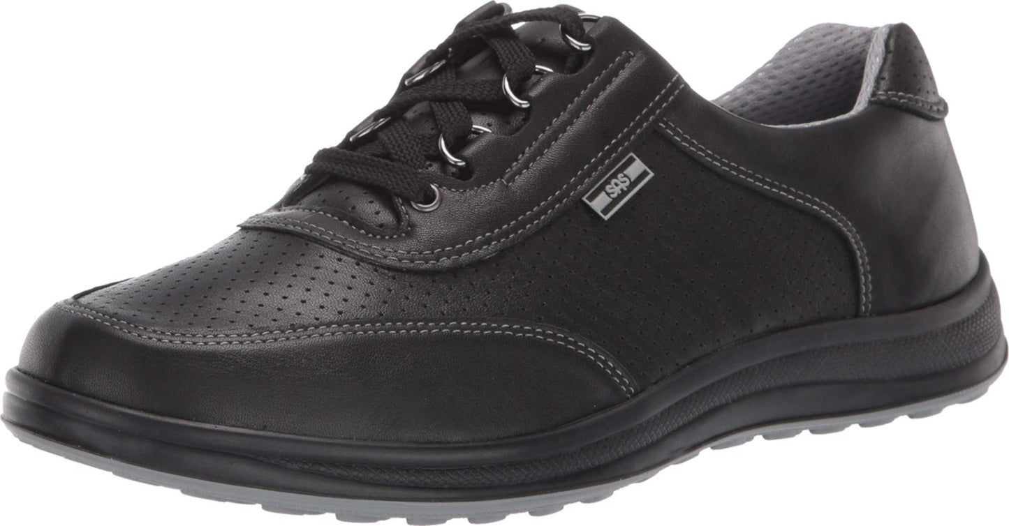 SAS Sporty Lux Black Perf 7 WW - Double Wide (D)