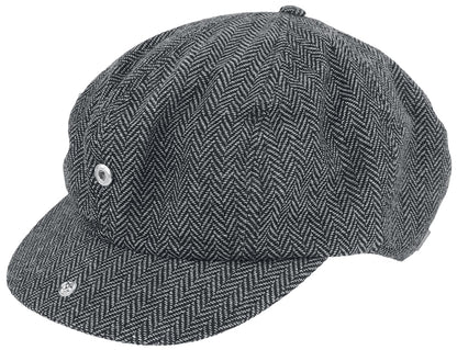 Brixton Brood Snap Cap Grey/Black MD (7 1/4)