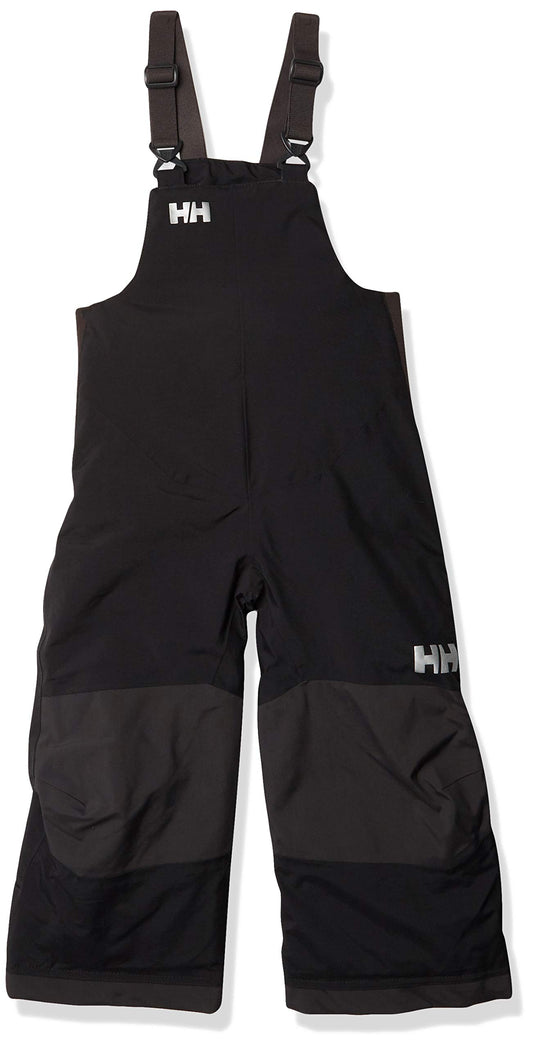 Helly Hansen Kids Rider 2 Insulated Waterproof Windproof Breathable Bib Ski Pants, 990 Black, 2