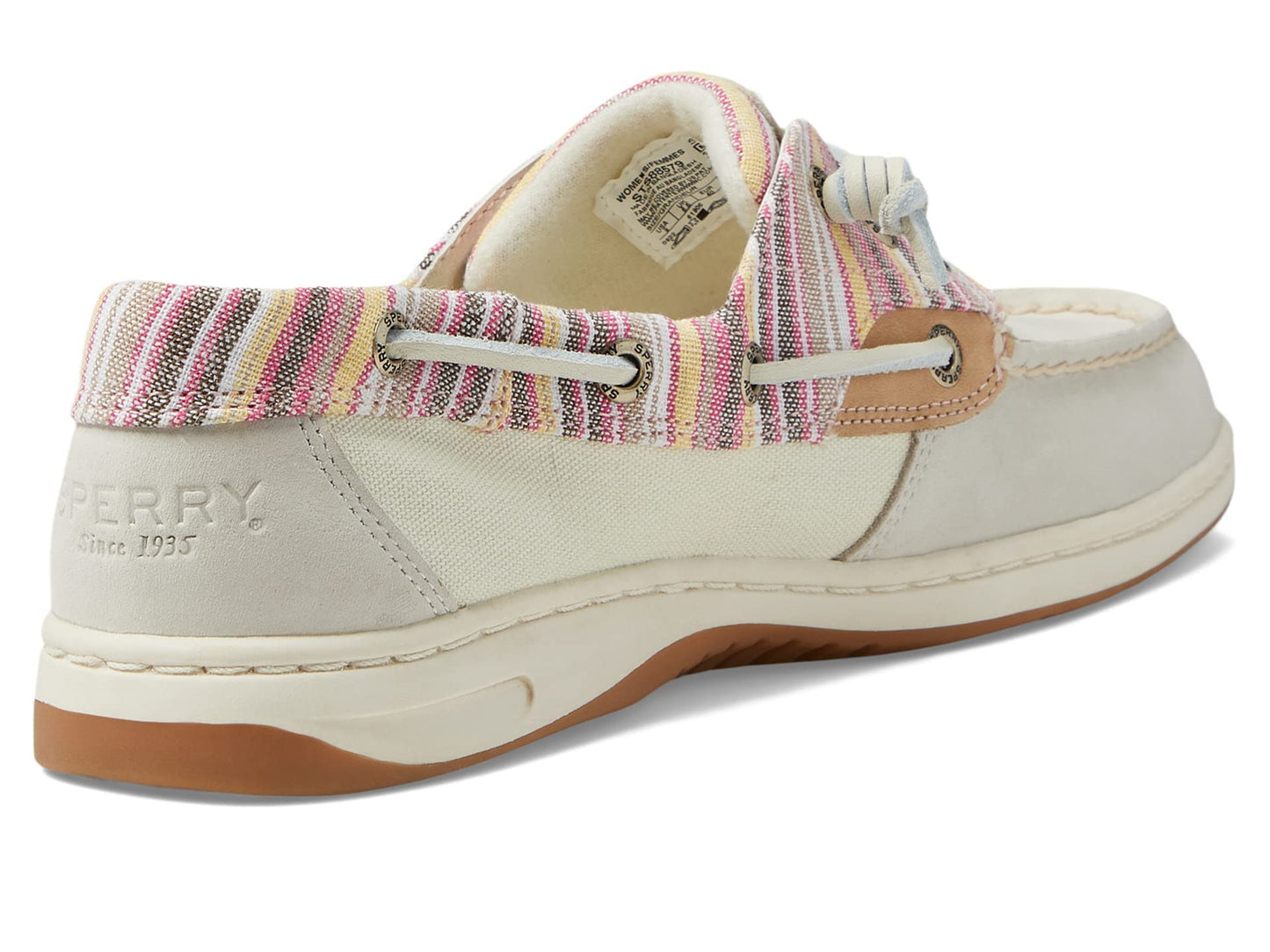 Sperry Women's, Rosefish Boat Shoe Bone Stripe 9.5 M