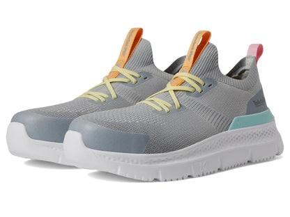 Timberland PRO® Setra Knit Composite Safety Toe Women’s Sneakers – Breathable Upper – Removable Insole Grey/Aqua 8.5 B - Medium