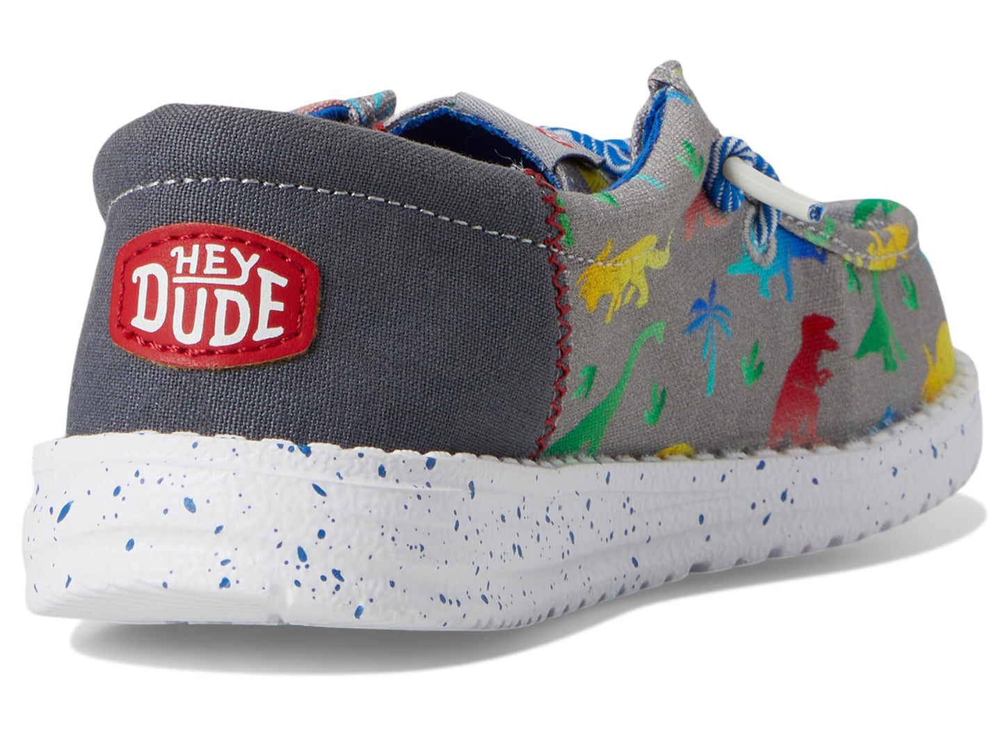 HEYDUDE Kids Mens Wally Funk Dinomite (Toddler) Grey/Multi 9 Toddler M