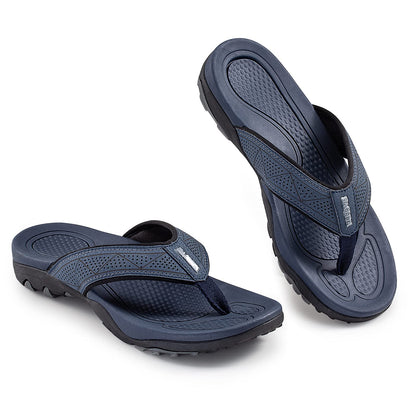 SHGM Men Sandals,Indoor Anti Skid Thong Slippers and Outdoor Slippers for Beach,Comfort Casual Thong Sandals (Dark gray 10)