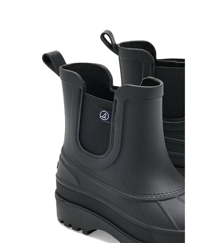 Sperry Girls Port Chelsea Boots (Little Kid/Big Kid) Solid Black 4 Medium Big Kid