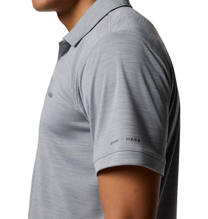 Columbia Men's Sage Peak Knit Polo, Columbia Grey Heather, XX-Large