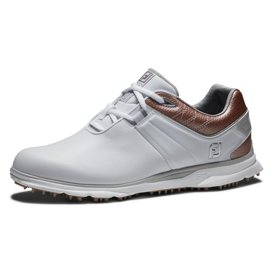 FootJoy Women's Pro|SL Golf Shoe, White/Rose/White, 8