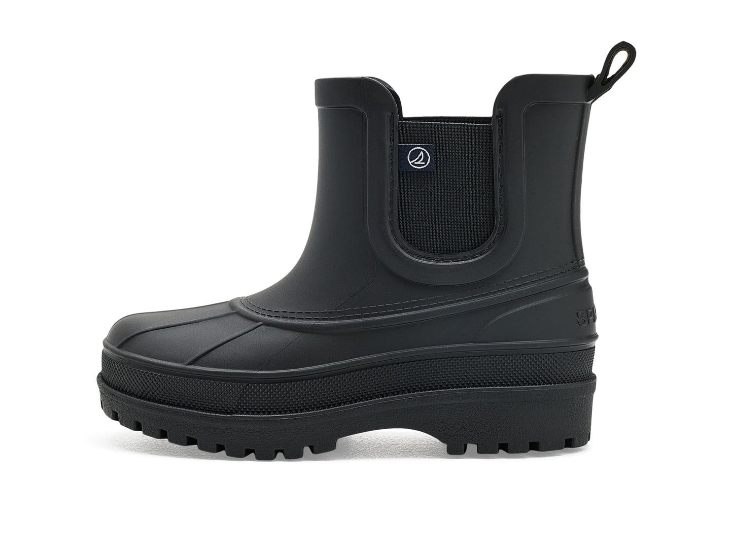 Sperry Girls Port Chelsea Boots (Little Kid/Big Kid) Solid Black 1 Medium Little Kid