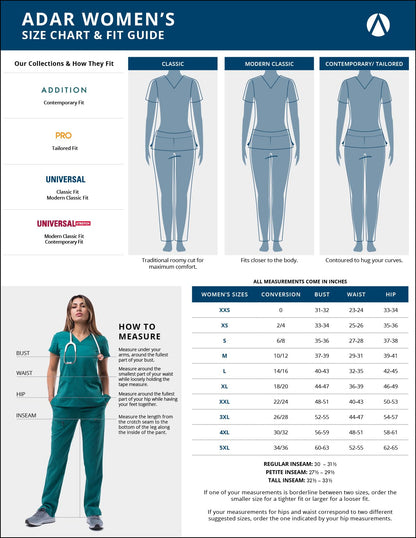 ADAR Medical Uniforms Adar Underscrubs for Women Size XX-Large Black Long Sleeve