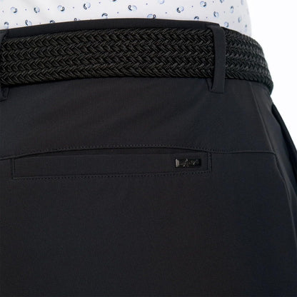 Greg Norman Mens Stretch Flat Front Lightweight Short - 4-Way Stretch Fabric (Black,30)