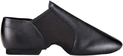 Linodes Leather Jazz Shoe Slip-on for Women Men Dance Shoes Black 8.5M